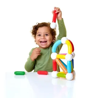 Start Plus - Magnetisch Bouwspeelgoed - 30-Delige Basisset met Gebogen Staven - Educatief Speelgoed voor Peuters en Kleuters - Vanaf 1 Jaar von SmartMax in Mehrfarbig – Produktfoto 3 von 8