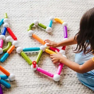 Start Plus - Magnetisch Bouwspeelgoed - 30-Delige Basisset met Gebogen Staven - Educatief Speelgoed voor Peuters en Kleuters - Vanaf 1 Jaar von SmartMax in Mehrfarbig – Produktfoto 6 von 8