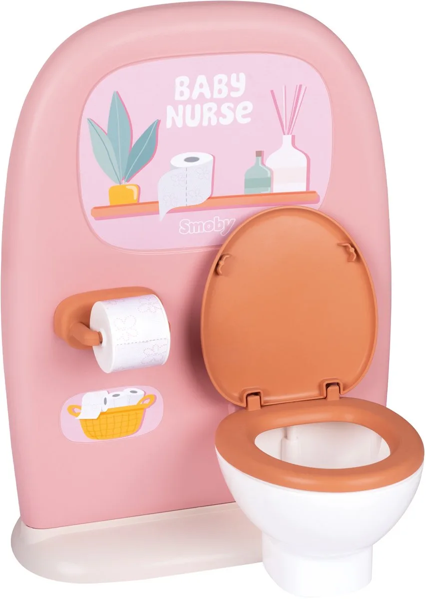 Baby nurse toilet - poppen - accessoires inbegrepen wastafel by Smoby in Multicolour – product photo