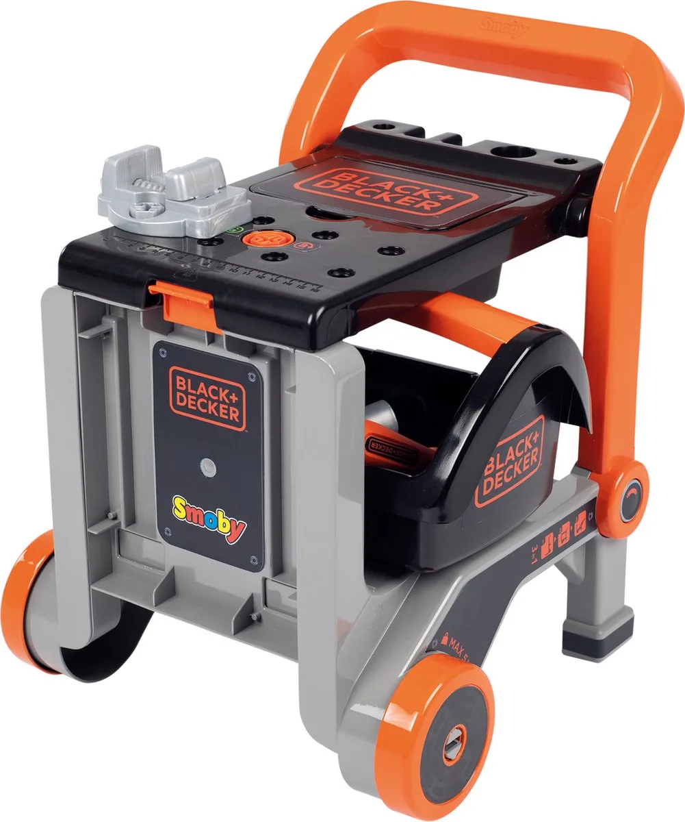 Black & Decker Bricolo duiveltje - karretje - steekwagen - werkbank de Smoby en Gris – photo du produit