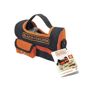 Black & Decker speelgoed gereedschapstas met accessoires, 21-delig. van Smoby in Zwart – productfoto 3 van 3