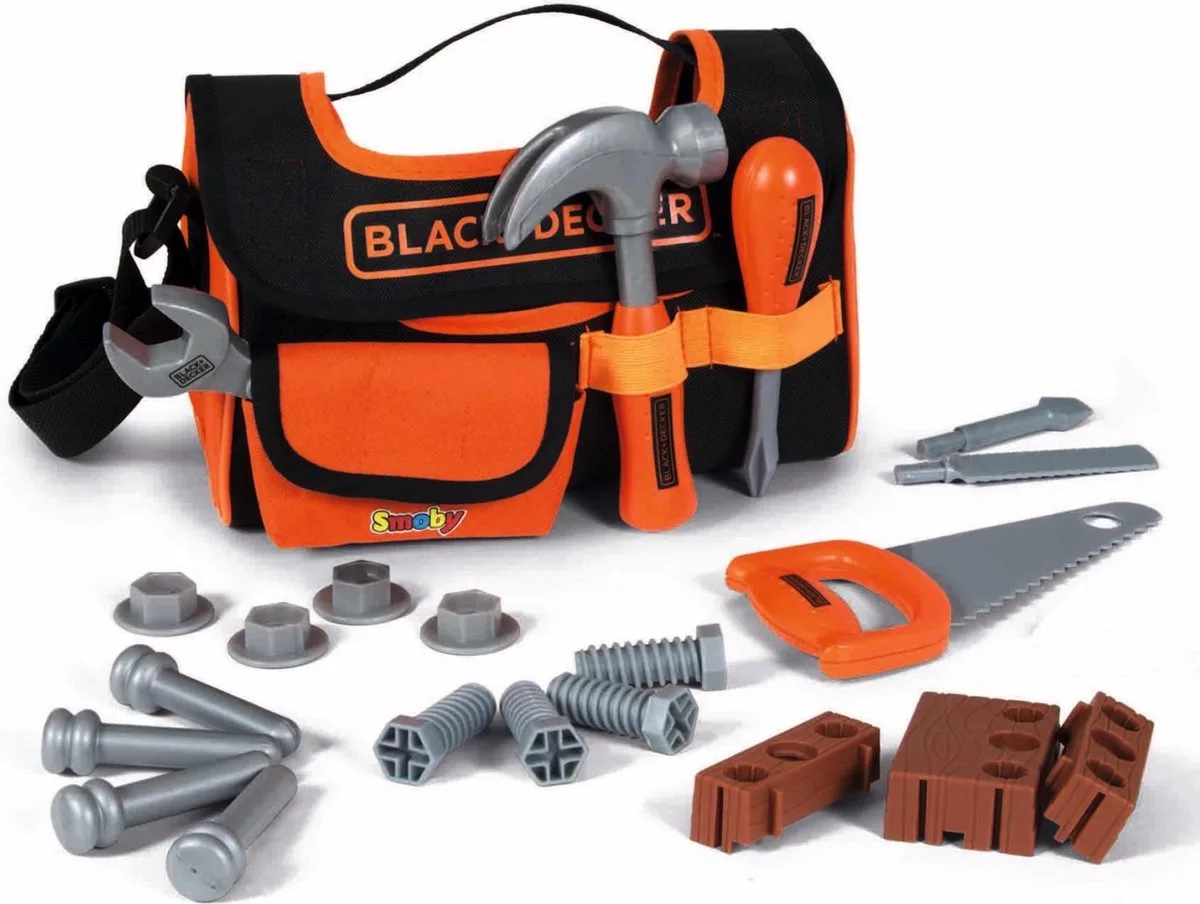 Black & Dekker Toolbox van Smoby in Zwart – productfoto