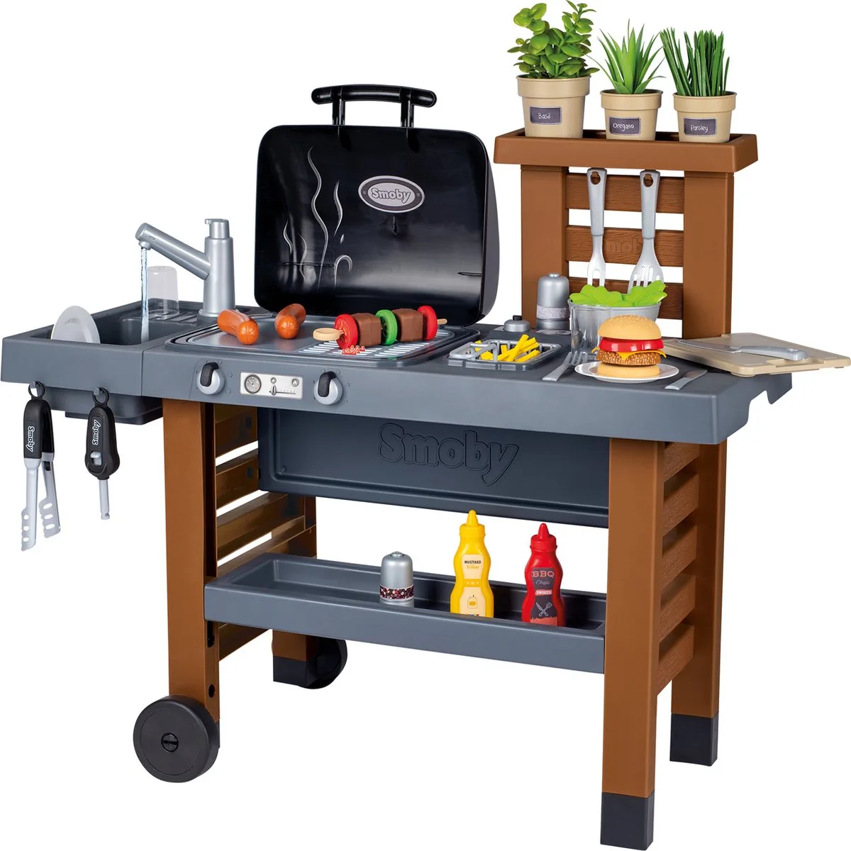 Buitenkeuken - Speelkeuken van Smoby in Zwart – productfoto