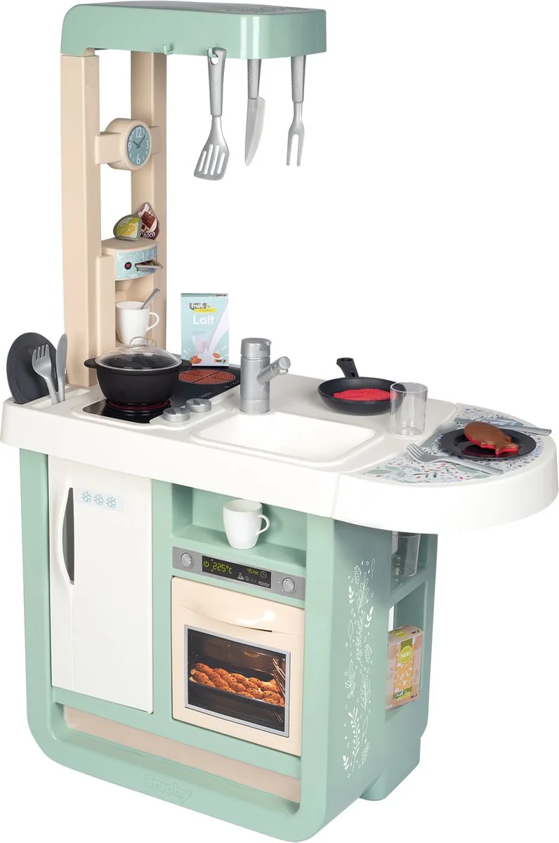 Cherry Kitchen - 96 cm hoog - vanaf 3 jaar - Speelkeuken von Smoby in Grün – Produktfoto