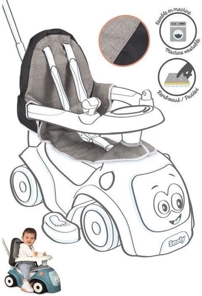 Cover zadelhoes Maestra Loopauto by Smoby in Grey – product photo