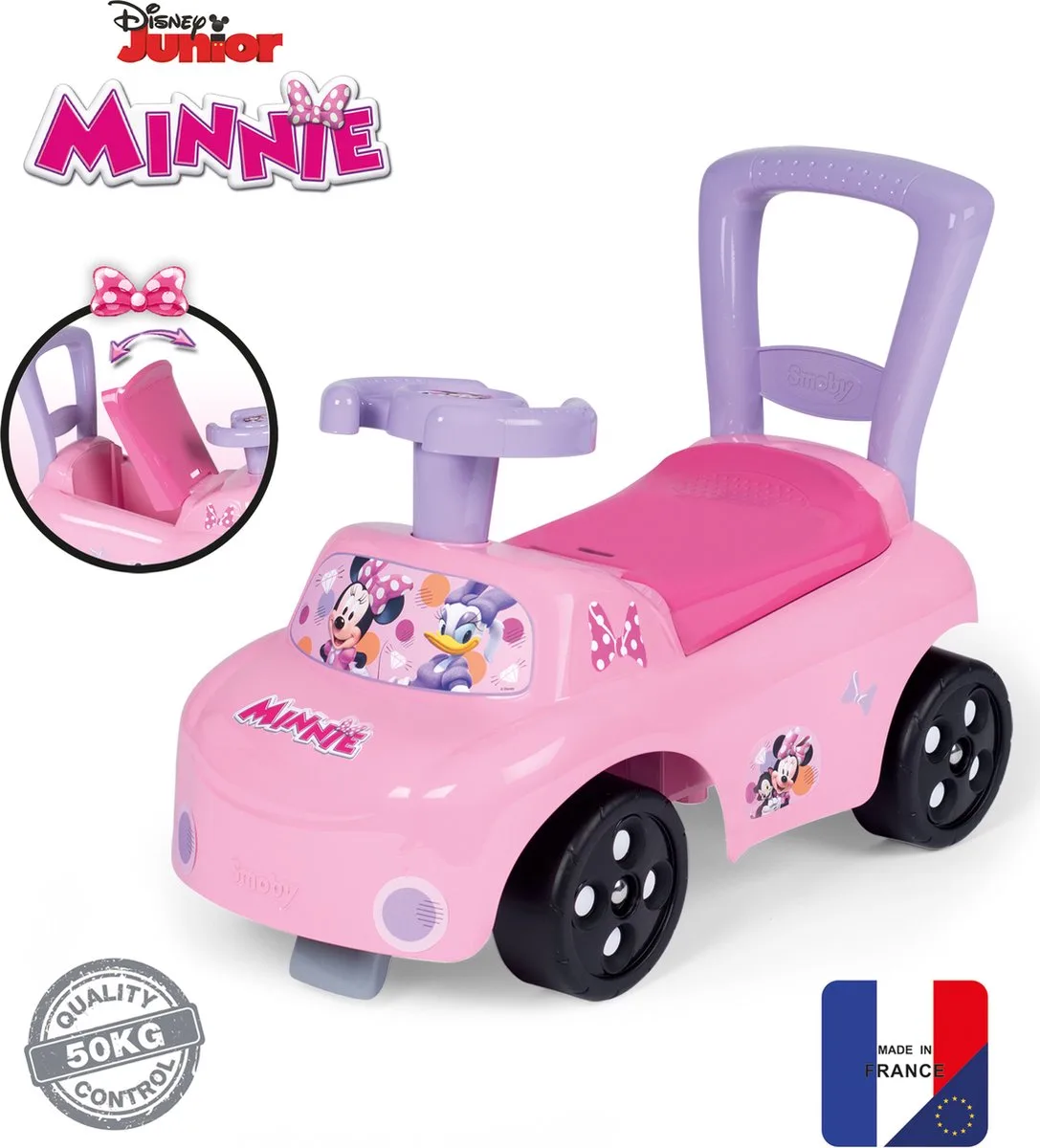 Disney Minnie Mouse - Loopauto fra Smoby i Lyserød – produktbillede
