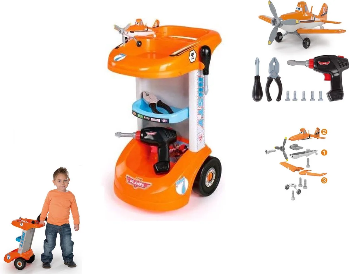 Disney Planes Gereedschaptrolley by Smoby in Orange – product photo