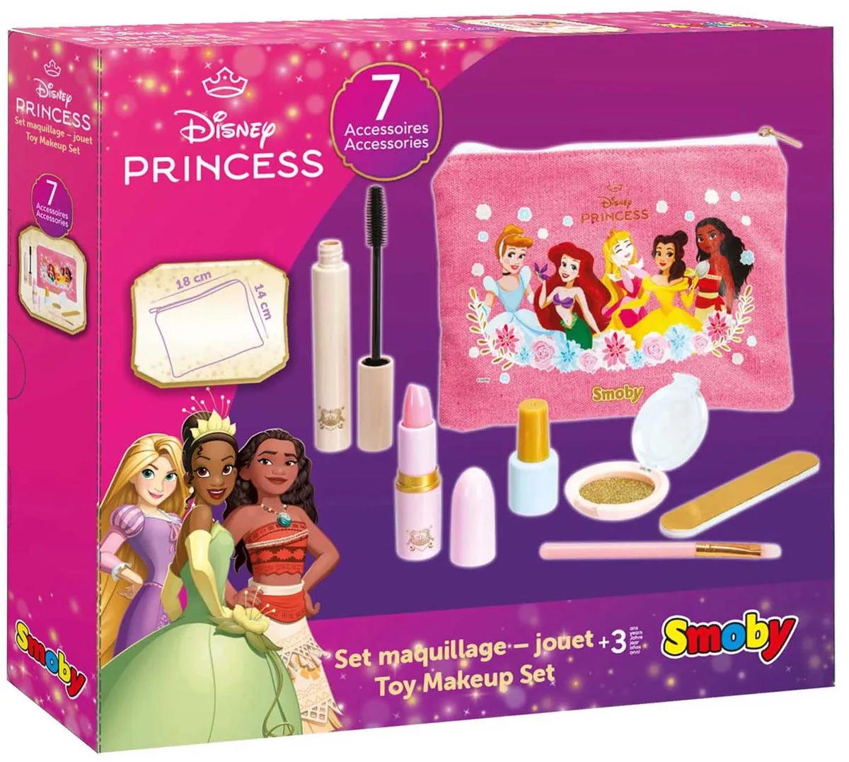 Disney Princess Make Up Set - 7dlg. de Smoby en Multicolore – photo du produit
