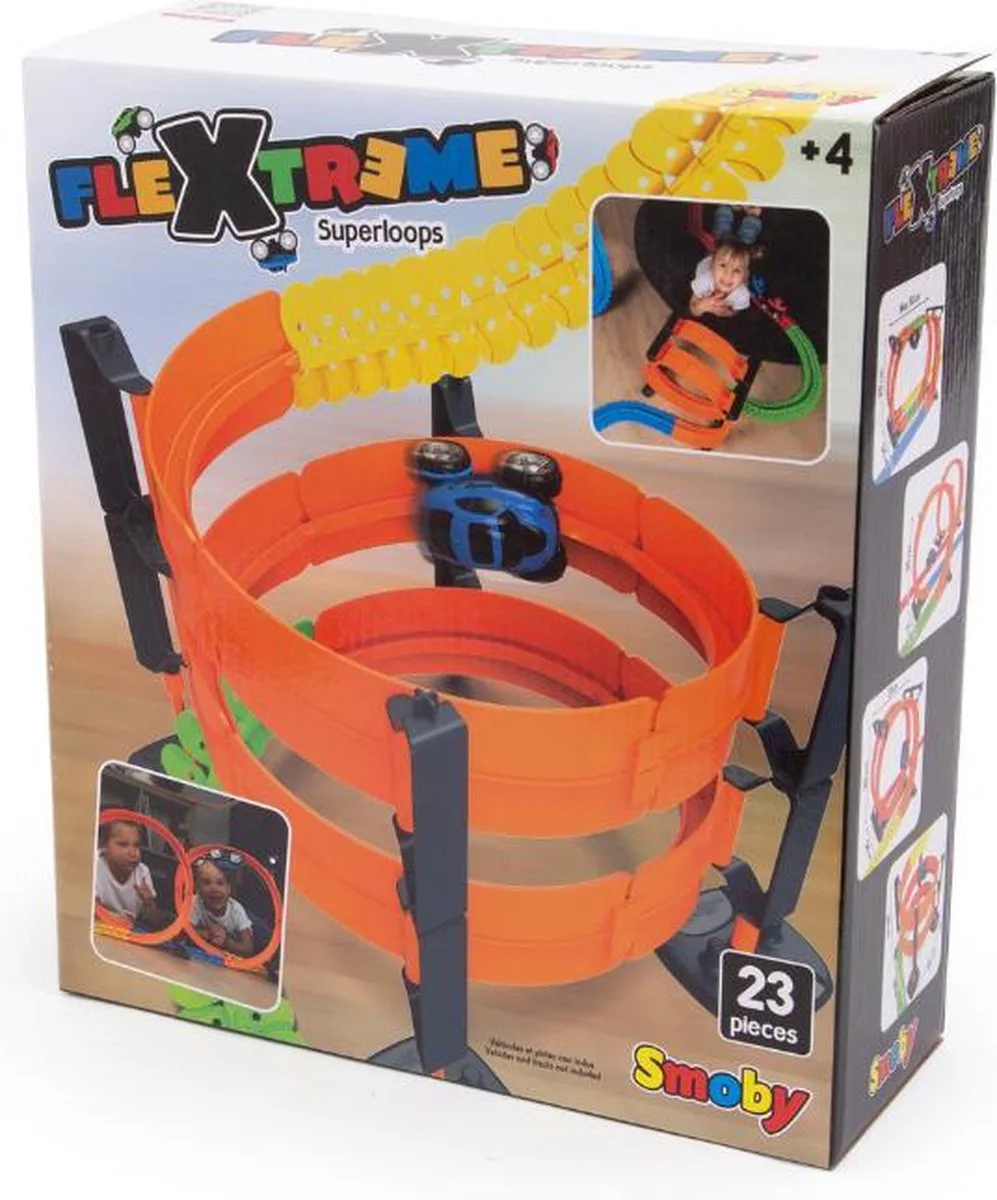 FleXtreme - Flexibel circuit - vanaf 4 jaar - racebaanonderdeel fra Smoby i Superlooping – produktbillede