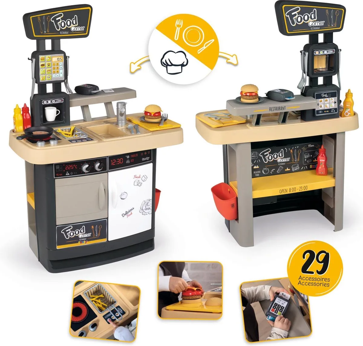 Food Corner - Speelkeuken by Smoby in Grey – product photo