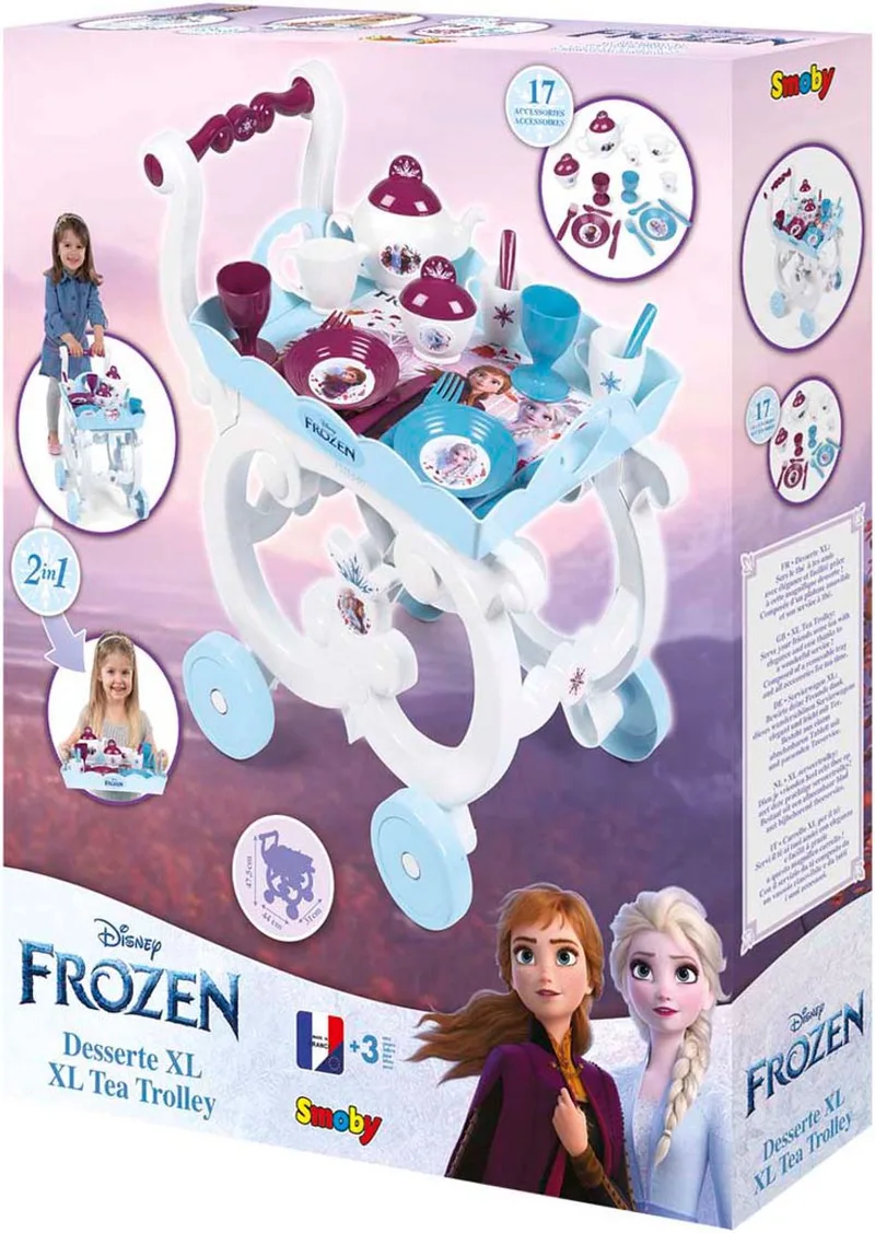 Frozen II Trolley met bestek en dienblad by Smoby in Blue – product photo 1 of 5