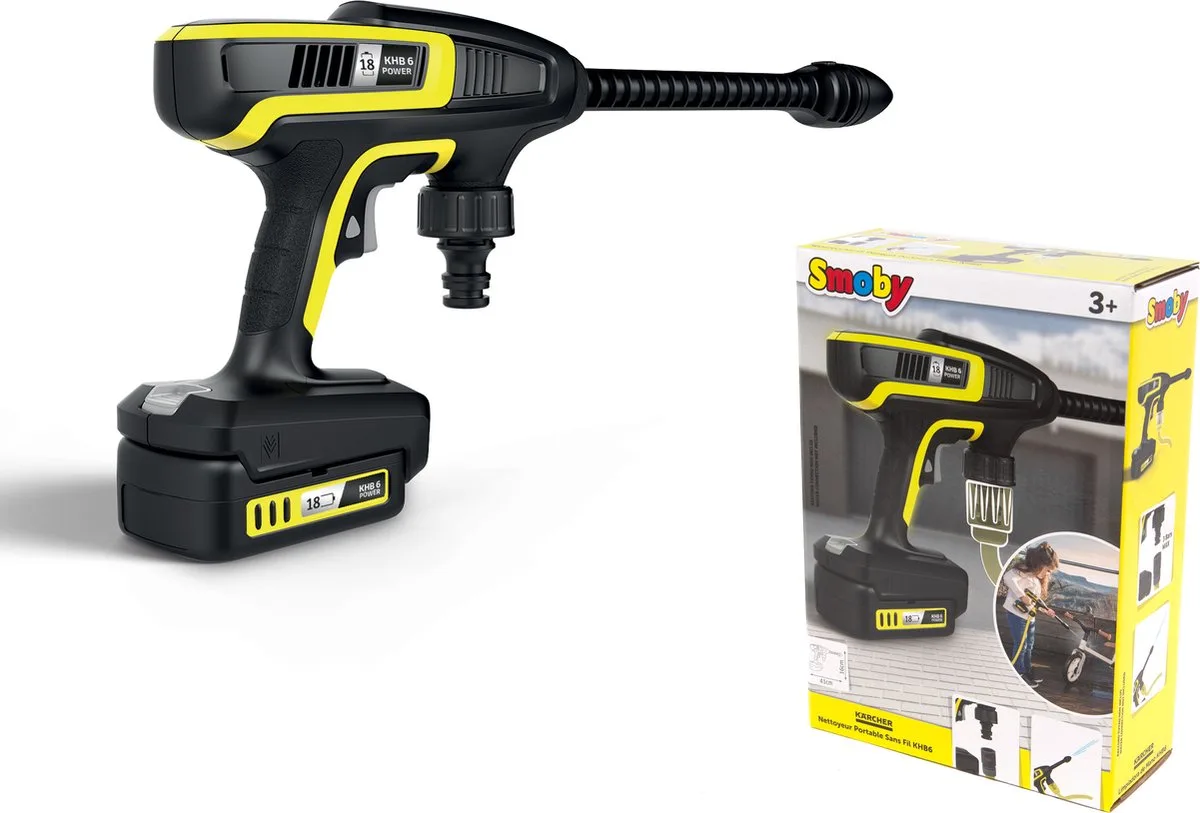 Karcher Druckluftpistole von Smoby in Gelb – Produktfoto