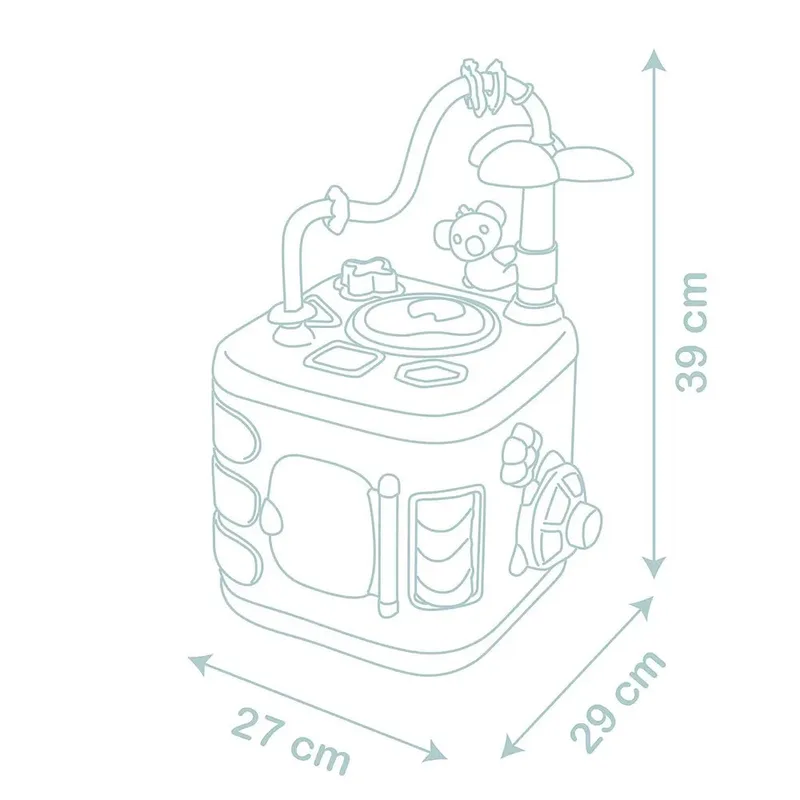 Little Smoby - Kubus Activiteiten - Veelkleurig de Smoby en Bleu – photo du produit 5 sur 6