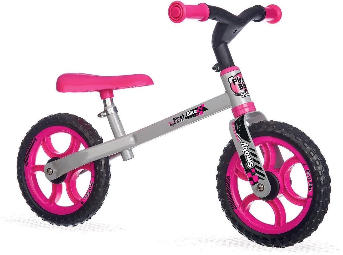 Mijn Eerste Loopfiets - Roze Afmeting artikel: 75,5 x 48 x 39 cm van Smoby in Wit – productfoto
