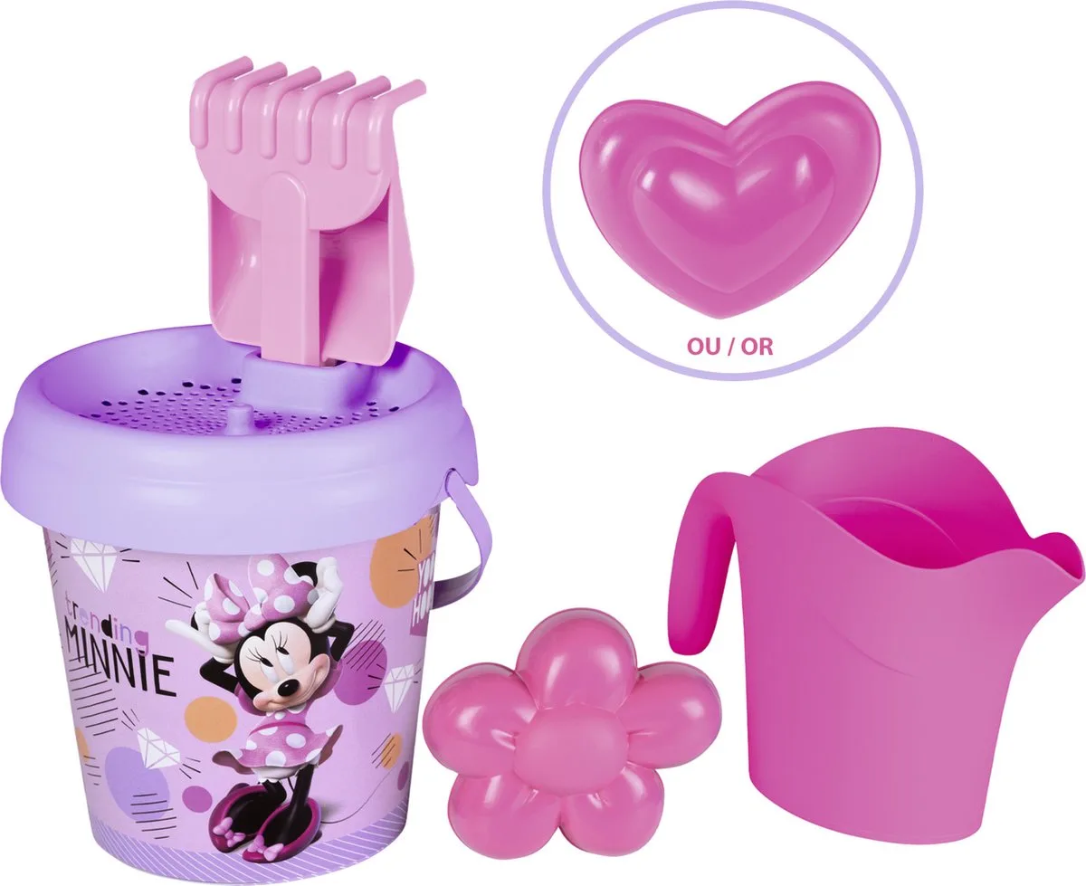 Minnie strandemmer met accessoires - Disney - Vanaf 18m. van Smoby in Paars – productfoto
