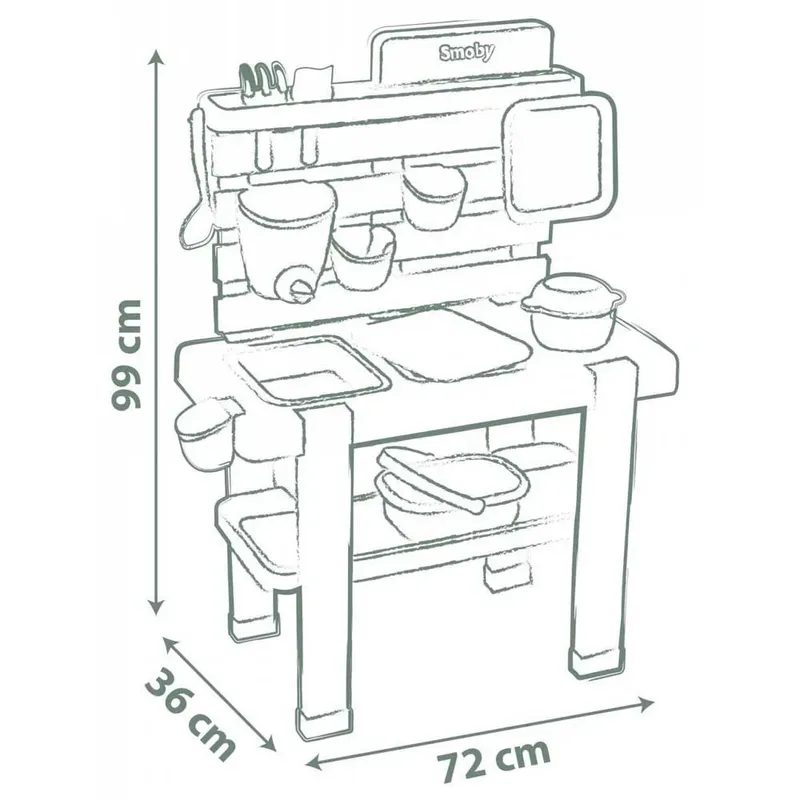 Smoby Life - Modderkeuken - Vanaf 3 jaar. by Smoby in Green – product photo 5 of 6
