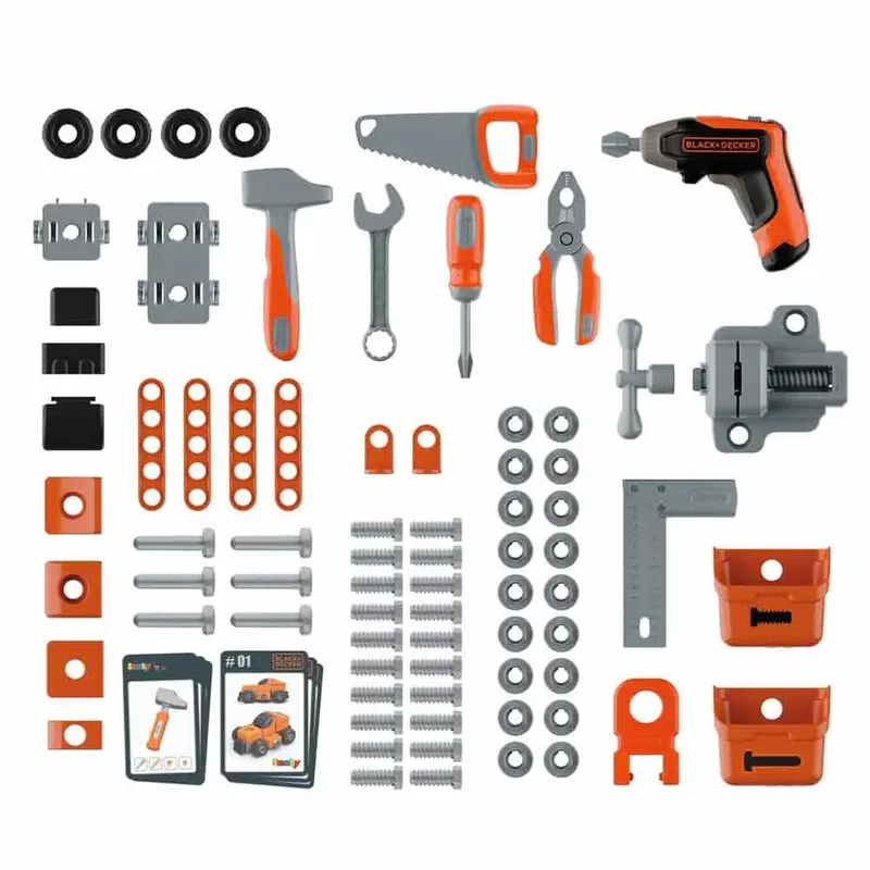 Speelgoedwerkbank Black & Decker pro - Gereedschap - bouwset van Smoby in Grijs – productfoto 2 van 5