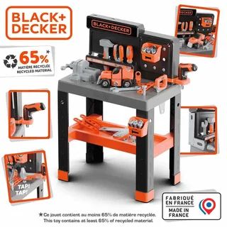 Speelgoedwerkbank Black & Decker pro - Gereedschap - bouwset van Smoby in Grijs – productfoto 5 van 5