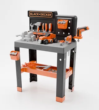 Speelgoedwerkbank Black & Decker pro - Gereedschap - bouwset van Smoby in Grijs – productfoto 1 van 5