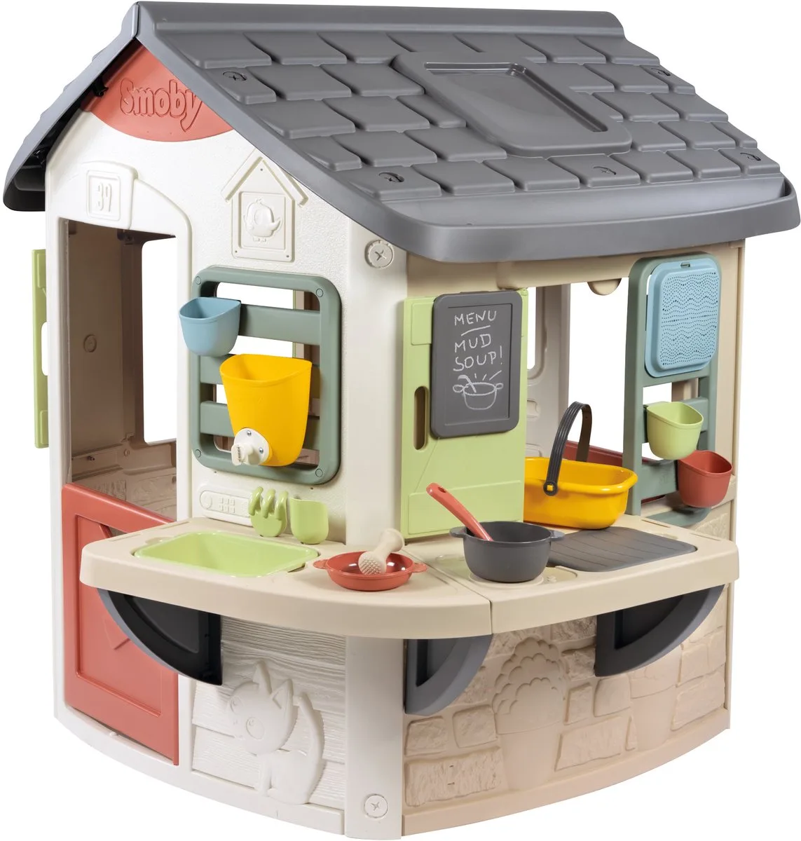 Maison Avec Une Cuisine En Terre Cuite de Smoby en Beige – photo du produit