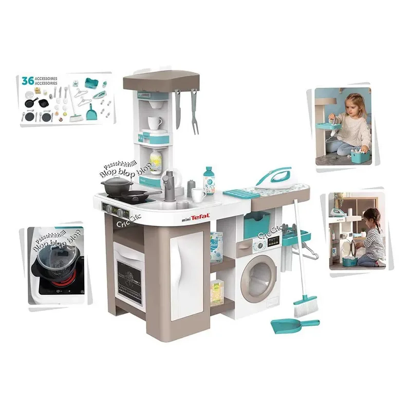 Tefal 2-in-1 Clean Keuken - speelkeuken by Smoby in White – product photo 3 of 6