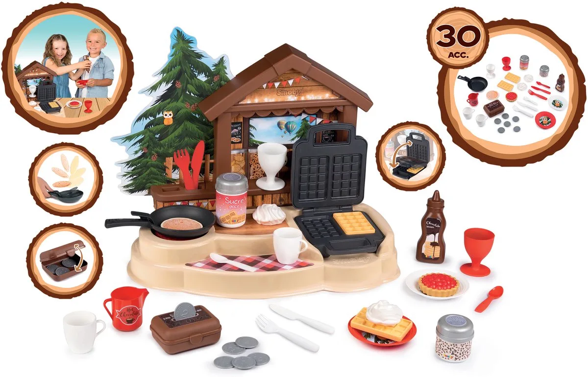 Winter Chalet met Accessoires, 30dlg. von Smoby in Mehrfarbig – Produktfoto