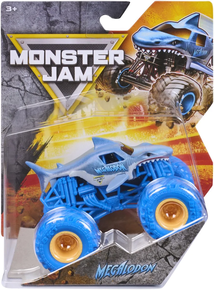 Monster Jam – 1:64 – Megalodon 1-pack by Spin Master in Blue – product photo
