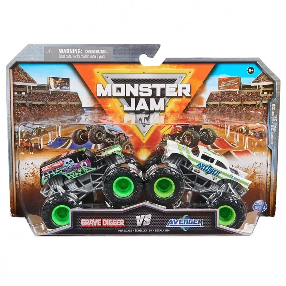 Monster Jam Dubbelpack 1:64 4 Assorterad Blandad från Spin Master – produktbild