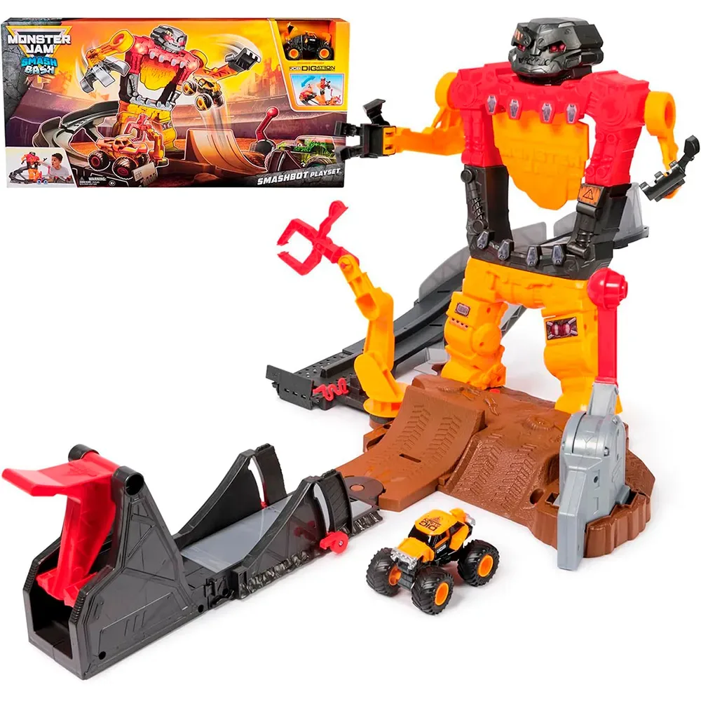 Monster Jam Launcher Track Smash & Bot Playset von Spin Master – Produktfoto 1 von 2