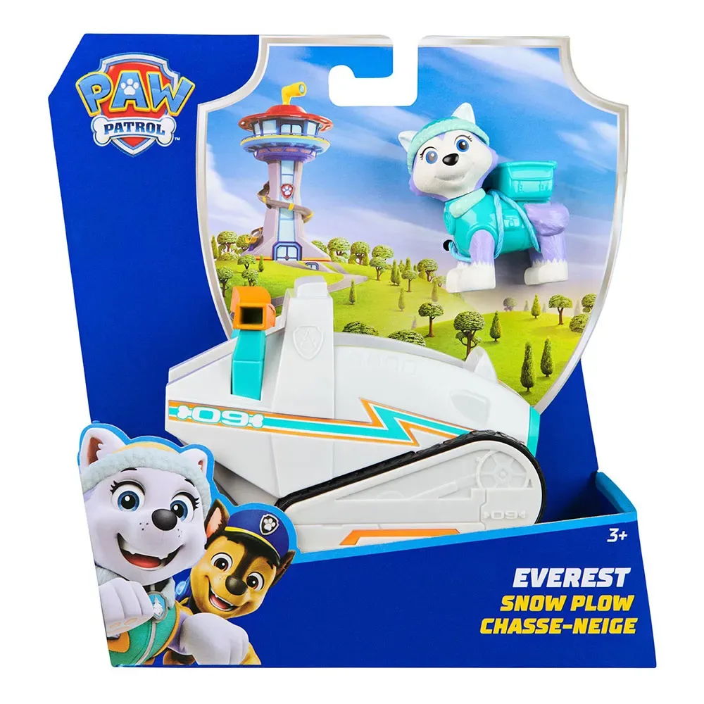 Paw Patrol - Schneemobil mit Everest Spielfigur, Spielfahrzeug von Spin Master – Produktfoto