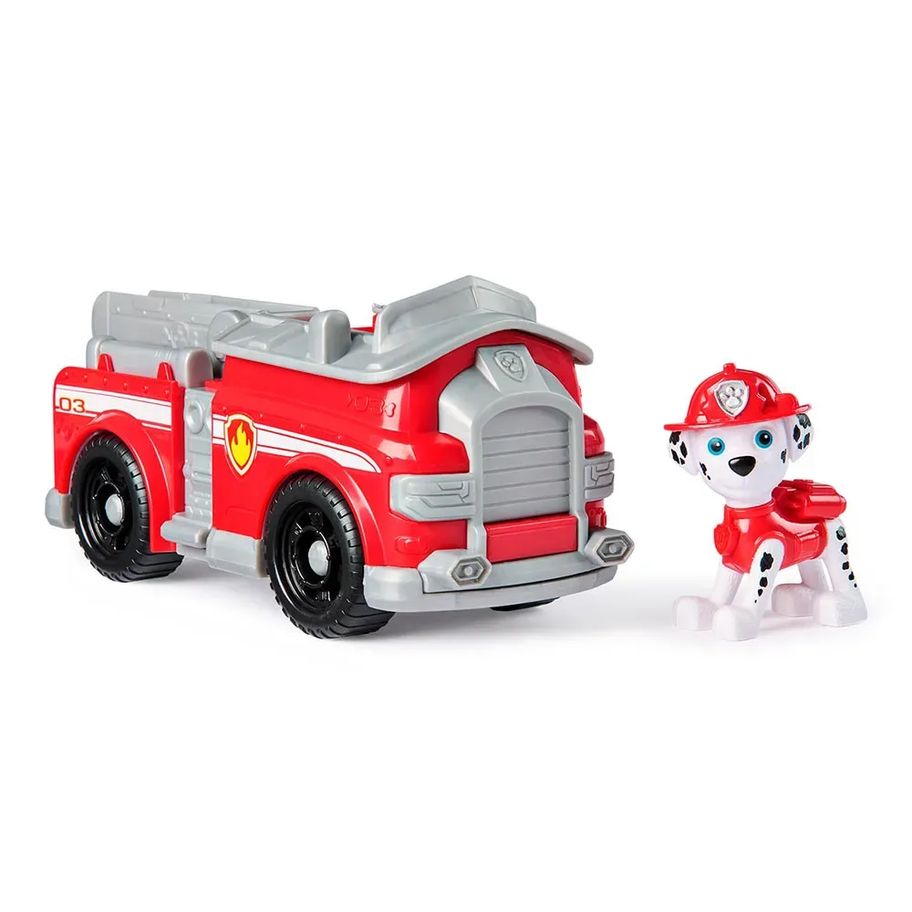 Paw Patrol - Feuerwehrauto mit Marshall Spielfigur, Spielfahrzeug von Spin Master – Produktfoto