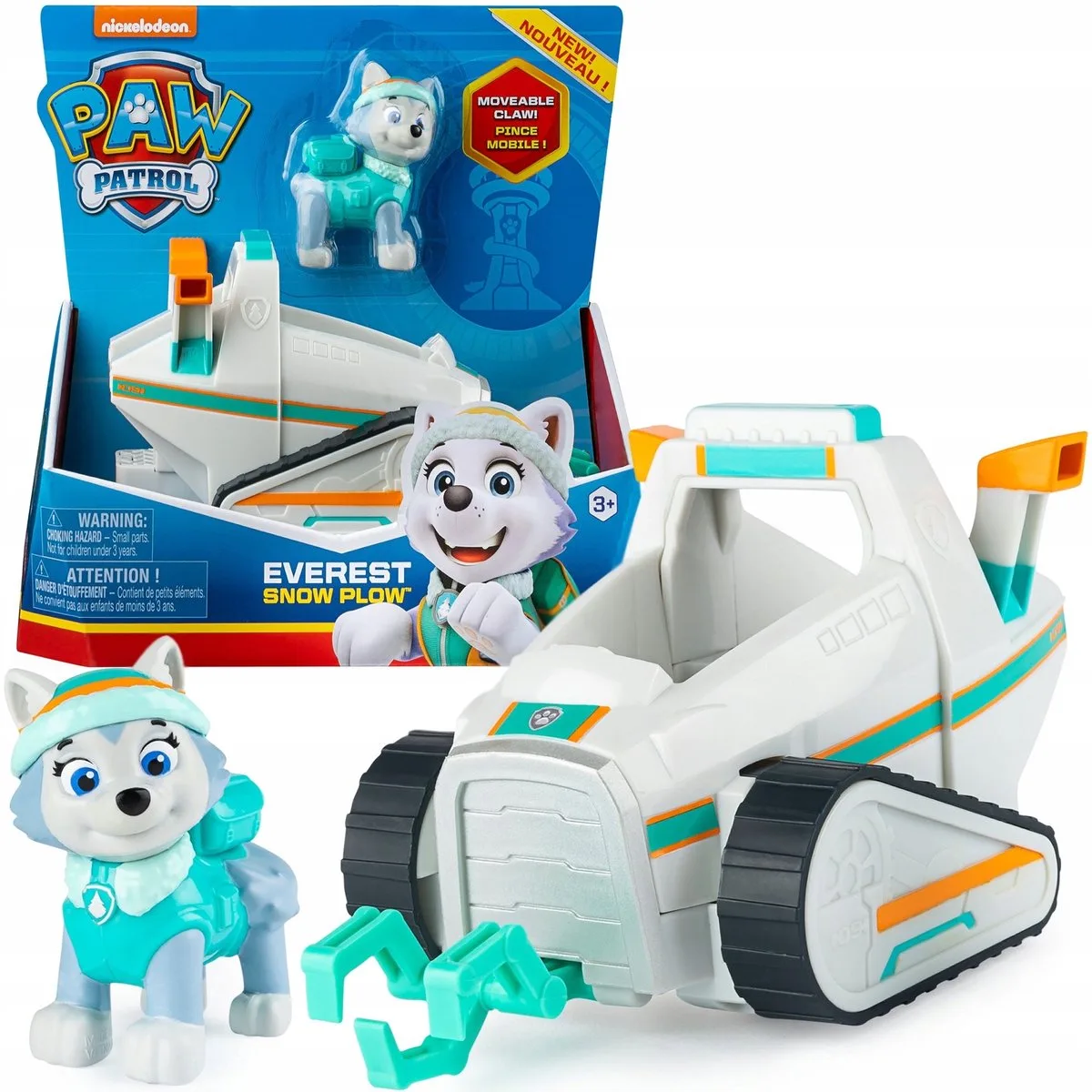 Psi Patrol Everest Sneeuwscooter Speelgoed met Fig van Spin Master in Wit – productfoto