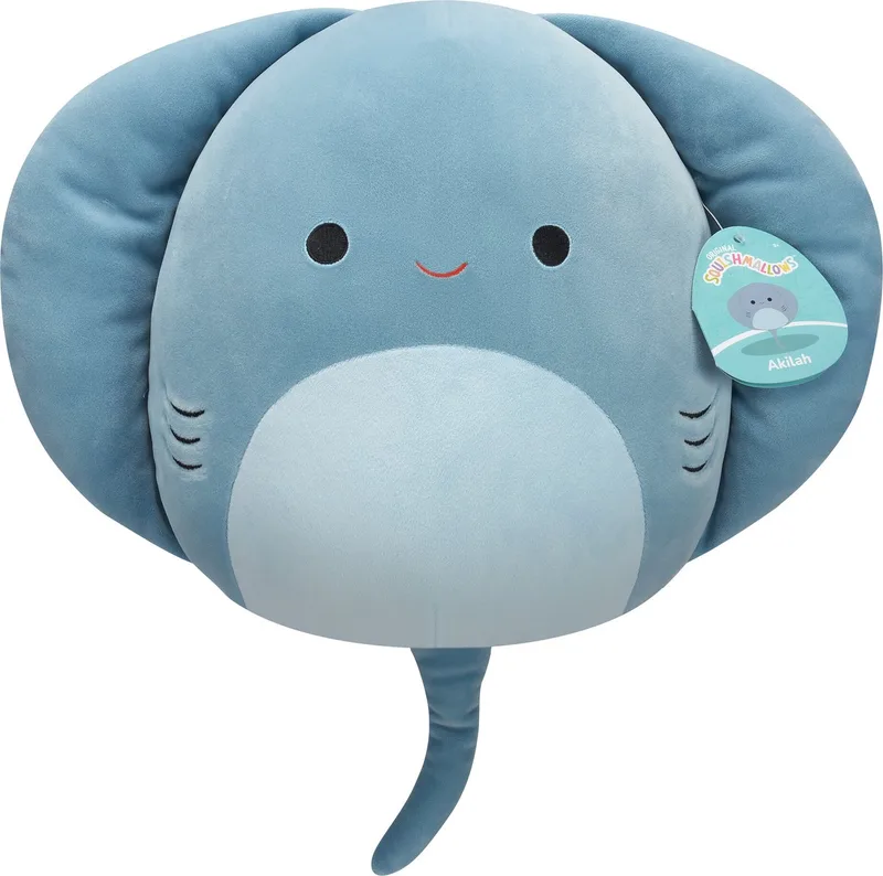 Akilah - Muted Blue Polka-dot Stingray 30cm pluche by Squishmallows in Blue – product photo