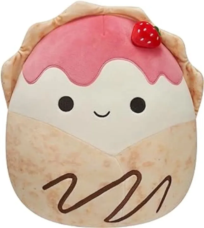 de Aardbei Crepe Pluche Knuffel 20 cm von Squishmallows in Gasten – Produktfoto