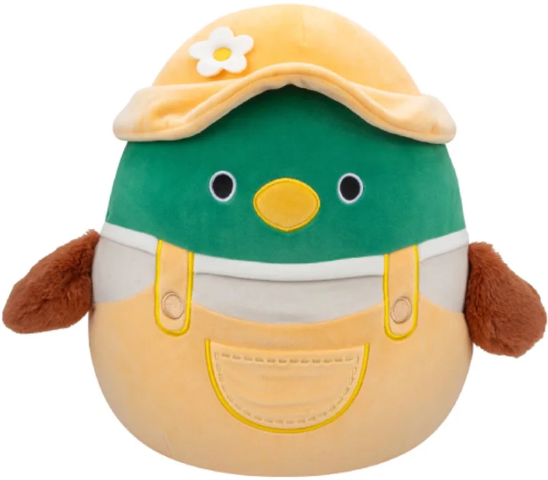 Eend in Gele Outfit Pluche Knuffel XL 50 cm von Squishmallows in Avery – Produktfoto