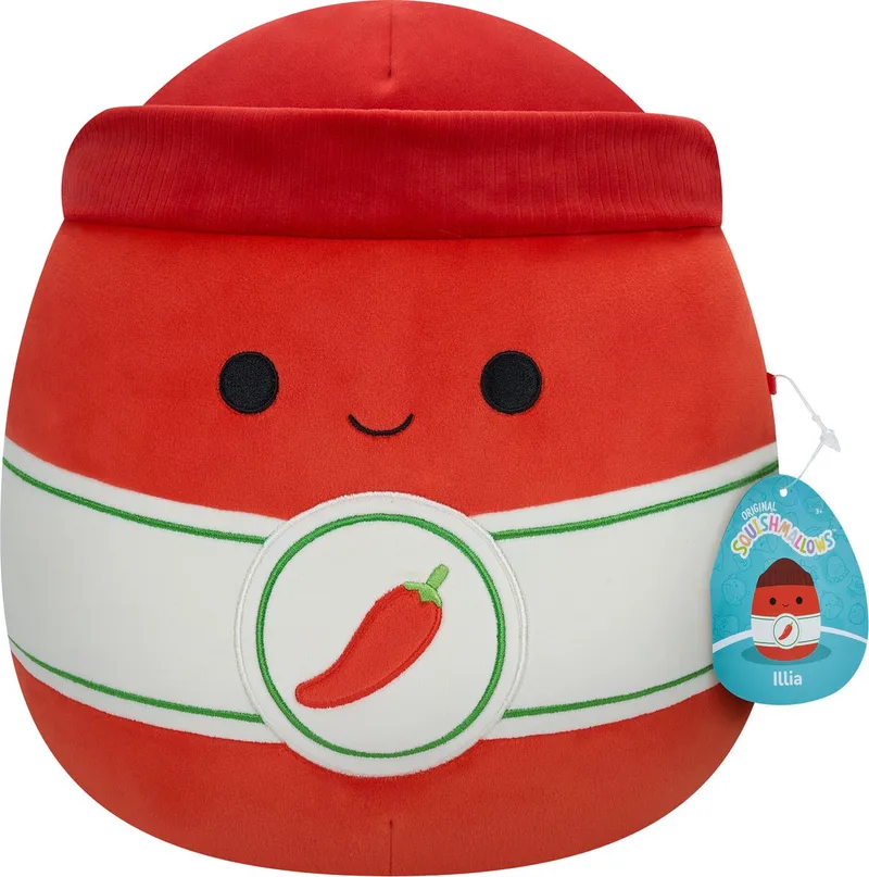 Illian the Sriracha 30 cm Plush de Squishmallows en Rouge – photo du produit