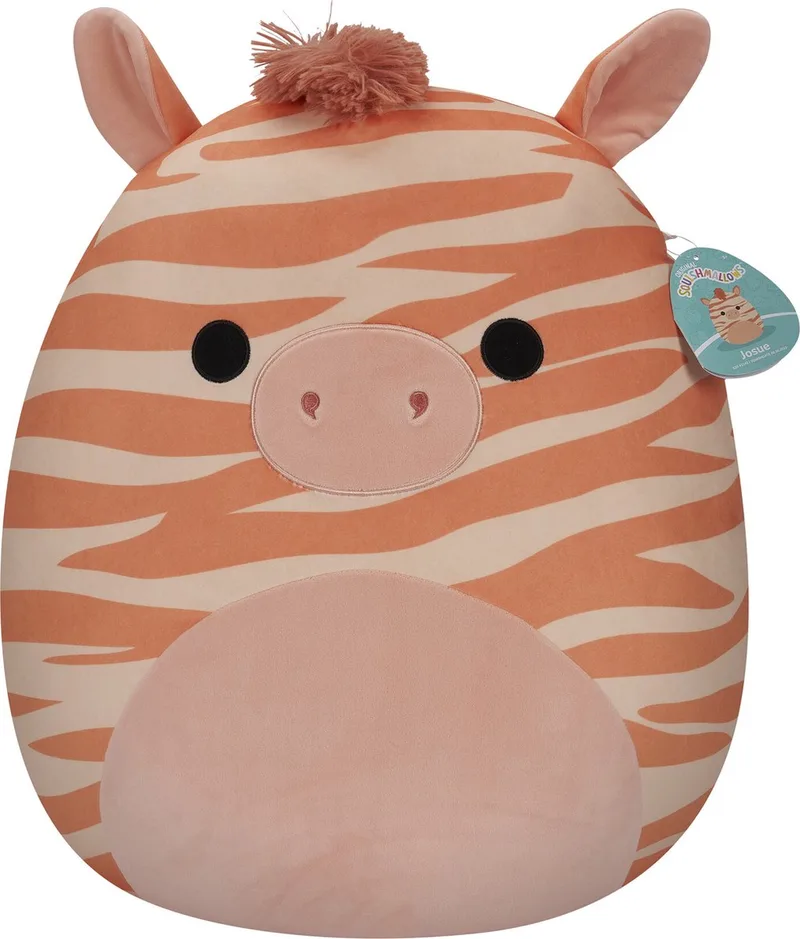 Josue - Peach Zebra 50cm Plush fra Squishmallows i Beige – produktbillede