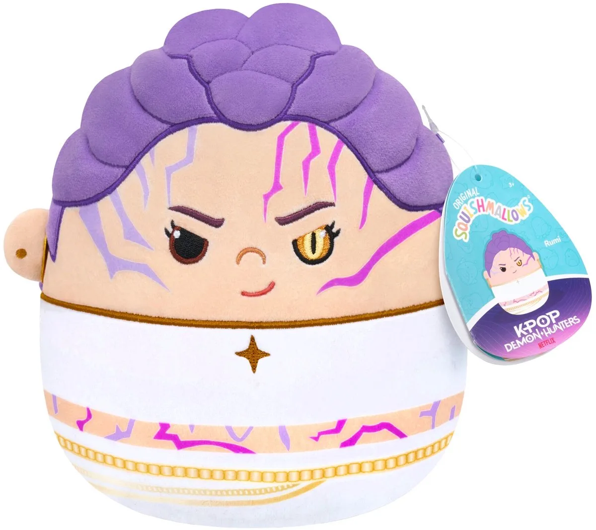 KPOP Demon Hunters Rumi - Little Plush - (Rosebay - Rumi Demon Form) - 20cm fra Squishmallows i Flerfarvet – produktbillede