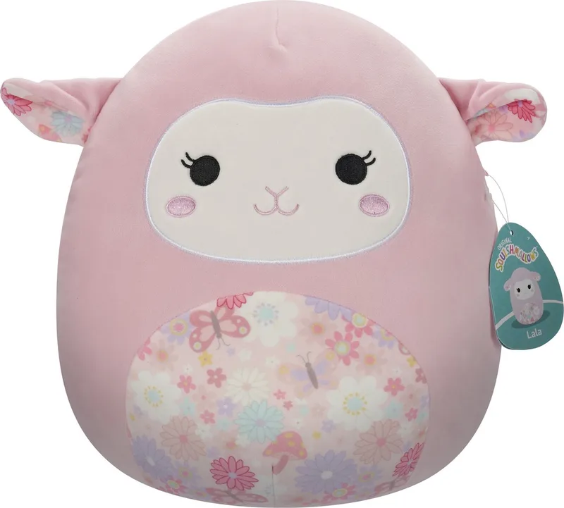 Lala Pink Lamb W/Floral Ears and Belly 30cm Plush de Squishmallows en Rose – photo du produit