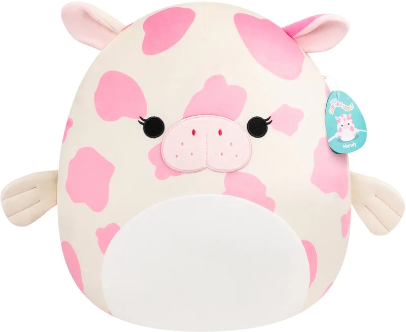 Large Plush 40cm Mondy - Hot Pink And White Sea Cow von Squishmallows in Mehrfarbig – Produktfoto