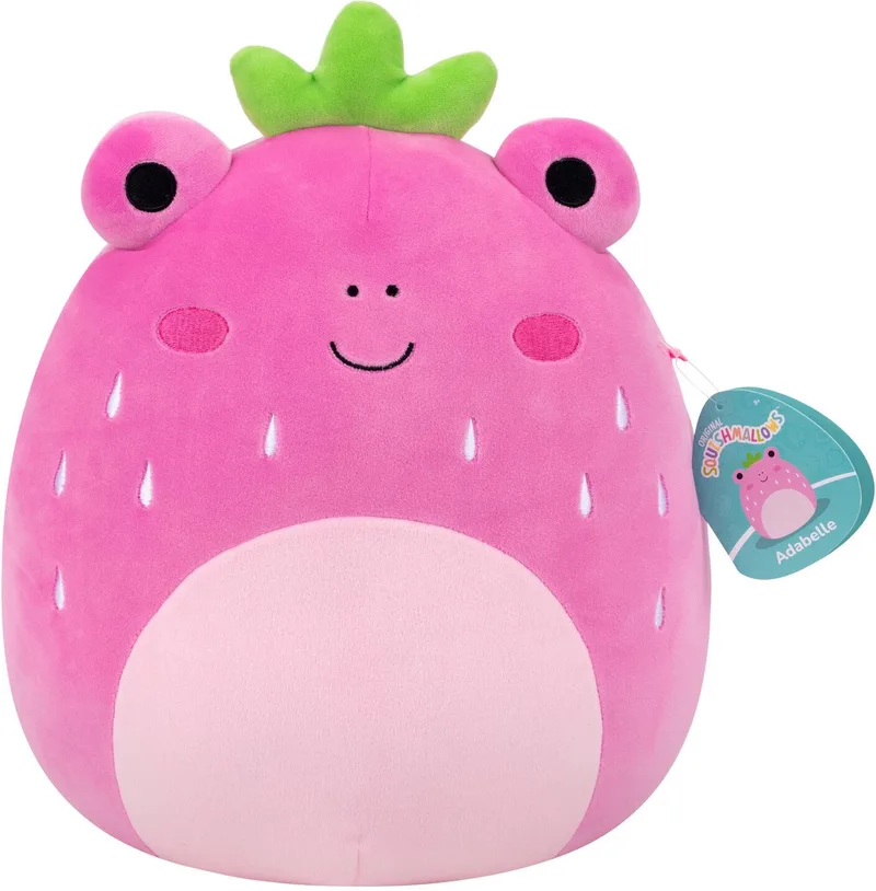 Medium Plush 30cm Adabelle - Pink Strawberry Frog fra Squishmallows i Flerfarvet – produktbillede