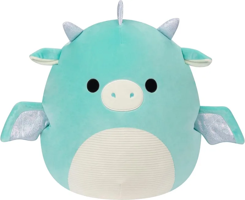 Miles Turquoise Draak Pluche Knuffel 50 cm XL de Squishmallows en Squishmallows Miles – photo du produit