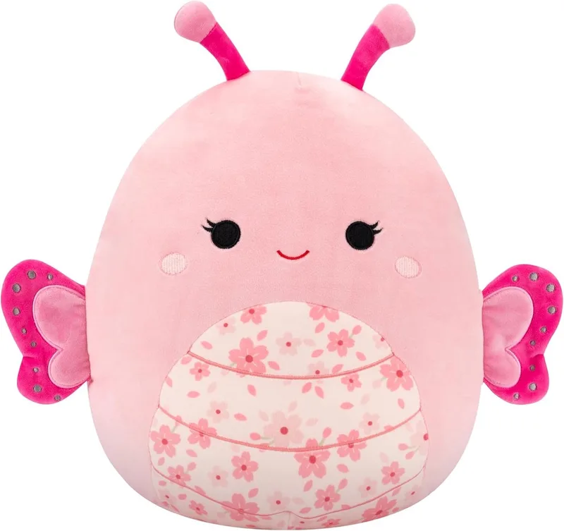 Mogo The Pink Sakura Vlinder - Knuffel 19 cm - Origineel Jazwares fra Squishmallows i Lyserød – produktbillede