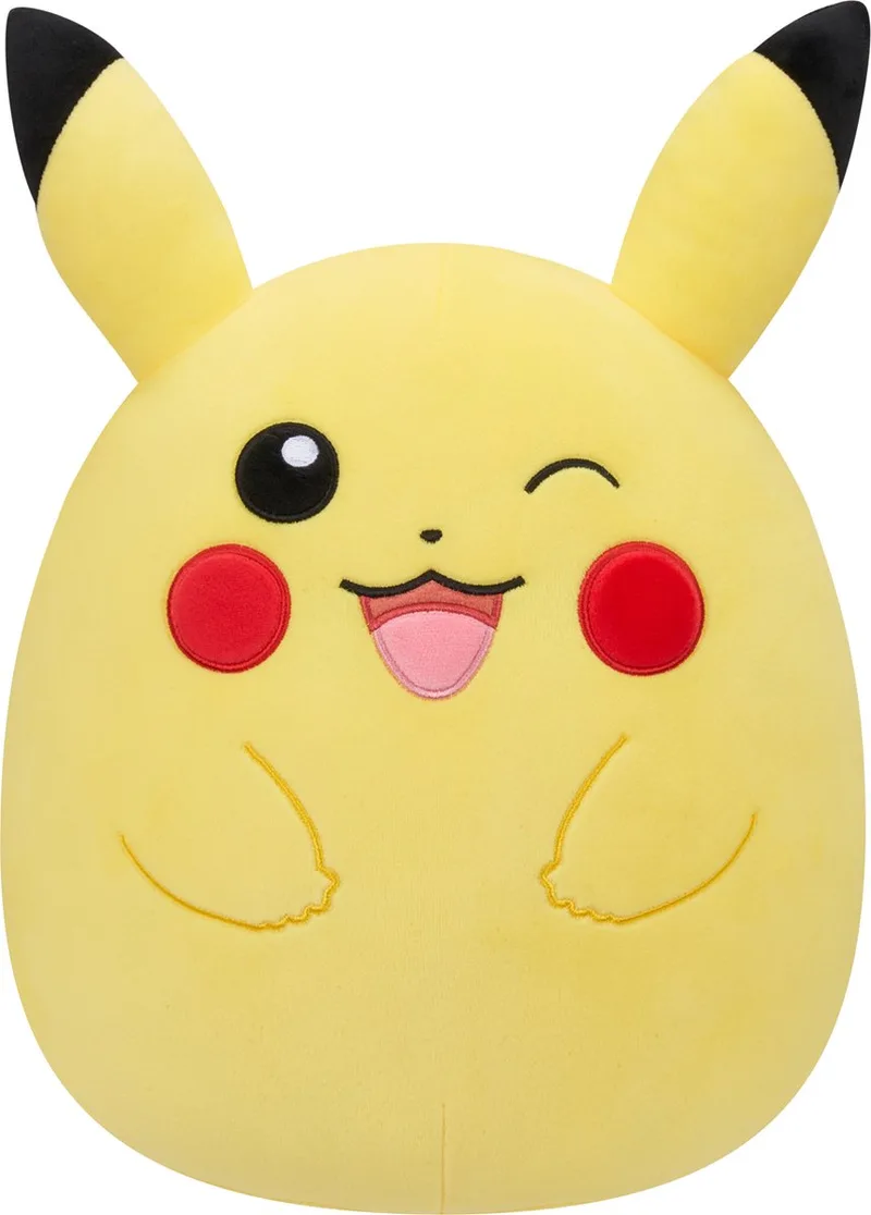 Pokémon Squishmallow - 25 cm från Squishmallows i Knipogende Pikachu – produktbild