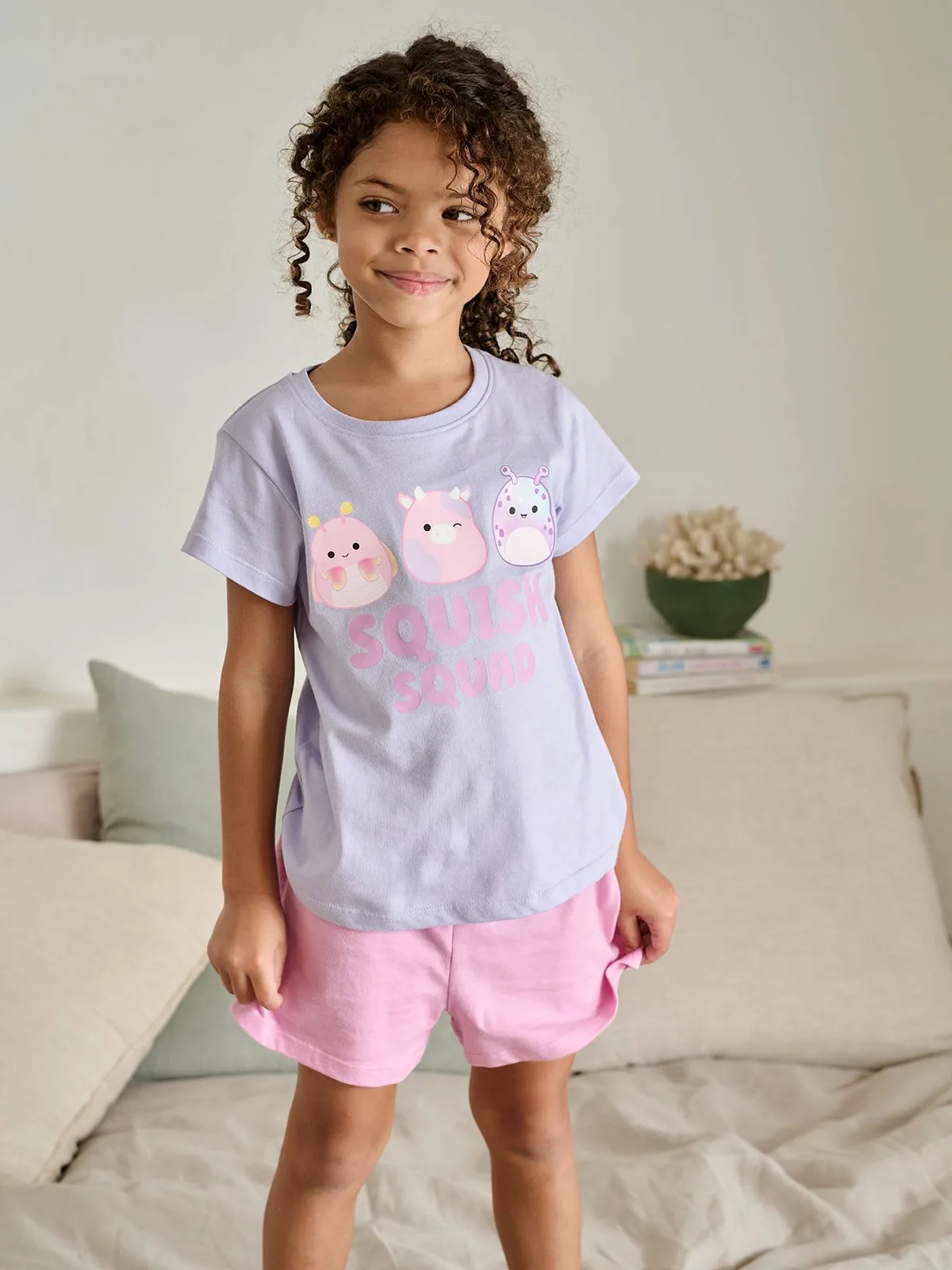Pyjamashort meisjes SQUISHMALLOWS lavendel by Squishmallows – product photo