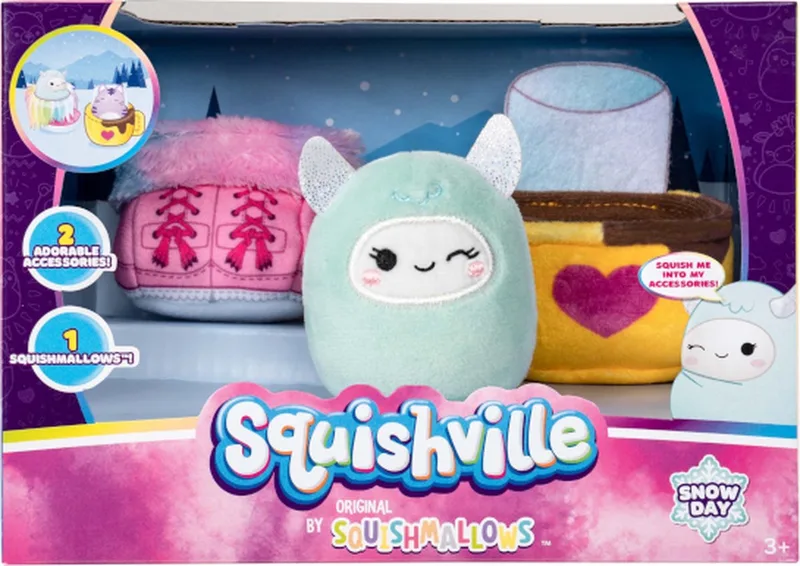 Squishville - Snow Day Accessory Set (Squishville by Squishmallows) från Squishmallows i Blå – produktbild