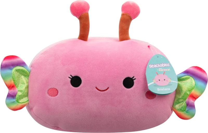 Stackables - Brielana - Pink Butterfly W/Gradient Wings 30cm pluche by Squishmallows in Rose – product photo
