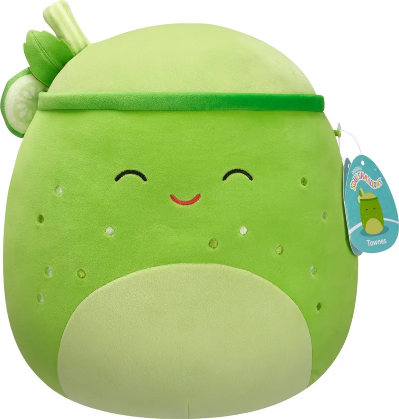 Townes - Green Juice W/Closed Eyes 30cm pluche fra Squishmallows i Lysegrøn – produktbillede