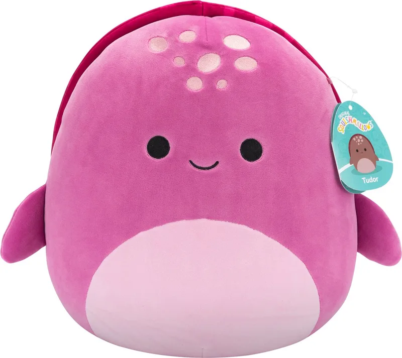Tudor - Maroon Leatherback Turtle 30cm pluche fra Squishmallows i Lyserød – produktbillede