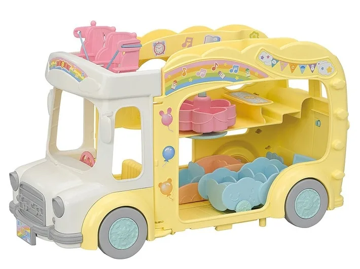 5744 Erlebniskindergarten Bus Regenbogen fra Sylvanian Families – produktbillede 1 af 4